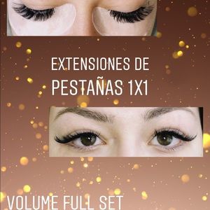 eyelashes extensions 1x1